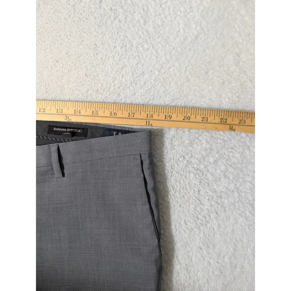 Banana Republic‎ Dress Pants Mens 35/32 Grey Slim Fit Tollegno 1900 Wool